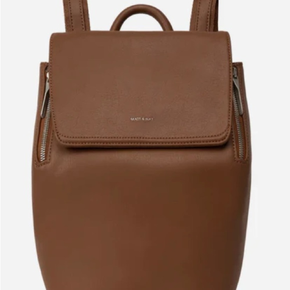 Matt & Nat Mini Arbor Chestnut Vegan Leather Backpack